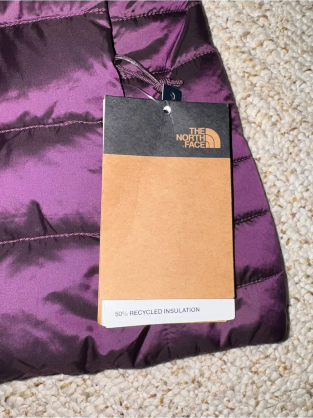 NWT The North Face Sz S ACONCAGUA Down Puffer Vest Women’s Purple BlackBerry